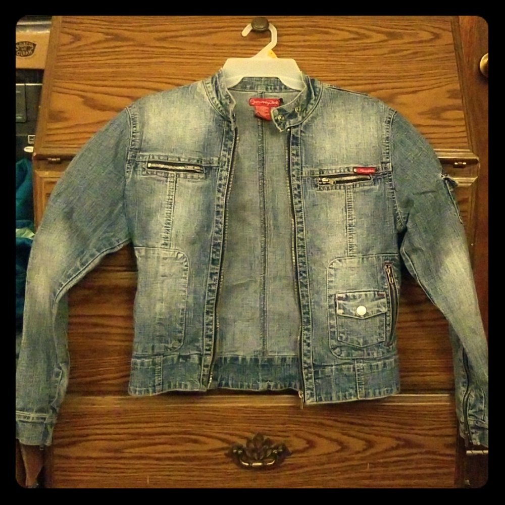 Stretch denim jacket by: South Pole